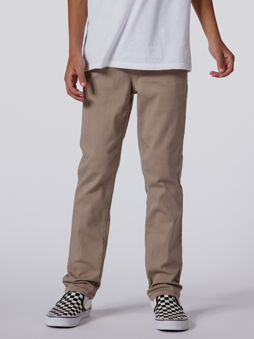 RSQ Boys Slim Chino Pants in Khaki - Size 12